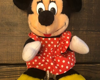 Vintage Minnie Mouse Plush Official Disney World parks