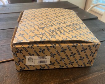 Vintage Seiko Qpw140g Table Clock original Box "Box Only"