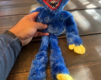 Blue Monster Plush 15"  with teeth