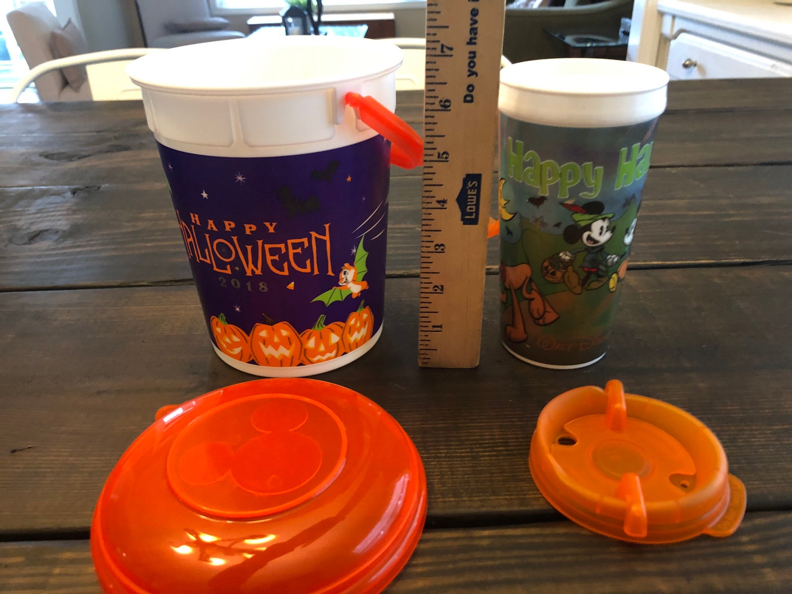 Disney Parks plastic Halloween Popcorn Bucket with lid and Etsy