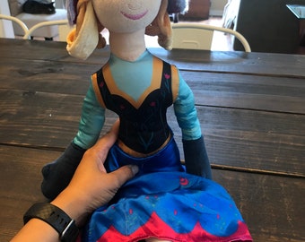 Disney Frozen Movie Plush Anna Princess Doll Stuffed Toy