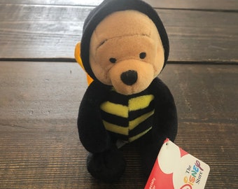 The Disney Store Bumble Bee Winnie the Pooh Beanie Plush Stuffed Animal