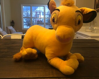 Vintage Disney’s Lion King Simba Plush Stuffed Animal