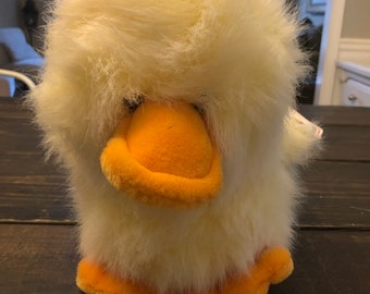 Vintage A and A plush Chicken Yellow Chick Stuffed Animal.
