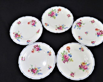 ROYAL DOULTON FIVE (5) Floral Bread Plates, Staffordshire, Tableware, Dining & Serving, Gifts, V335, Fine China, English tableware