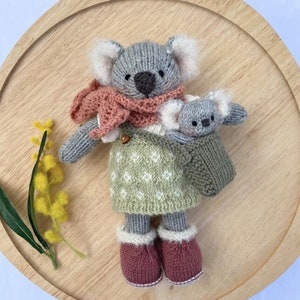 El patrón del koala australiano - Mrs Wattle y Baby Blossom