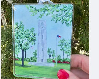 NC State Bell Tower Christmas Ornament - Wolfpack Graduation Gift