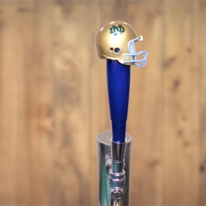 Notre Dame Beer Tap Handle, Handmade Football Helmet Kegerator