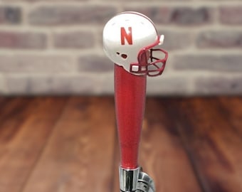 Nebraska Beer Tap Handle Kegerator Cornhuskers Football Brew Ale  Handmade New Big Red College Logo Big 10