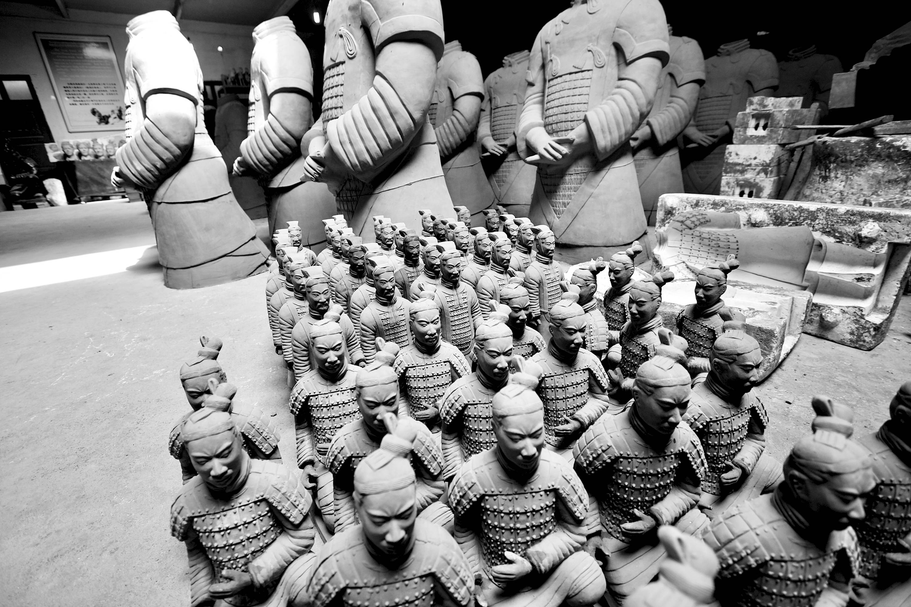 Terracotta warrior reproductions in Xian China Etsy
