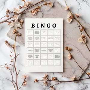 Bachelorette Bingo Party Game with Easy Instructions, Fun Wedding, Hens Bridal Shower, Girls, 2 Sizes Printable PDF Format, Ins Download G06