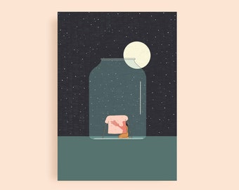 A4 Art Print | Play By The Moon