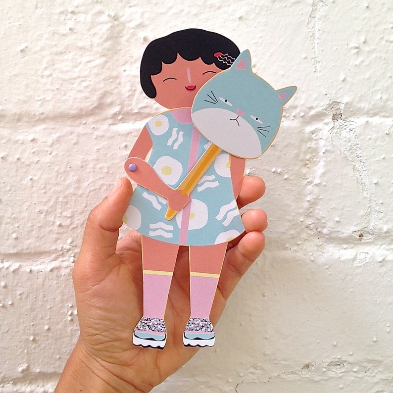 Kawaii PeekABoo Moveable Paper Puppet