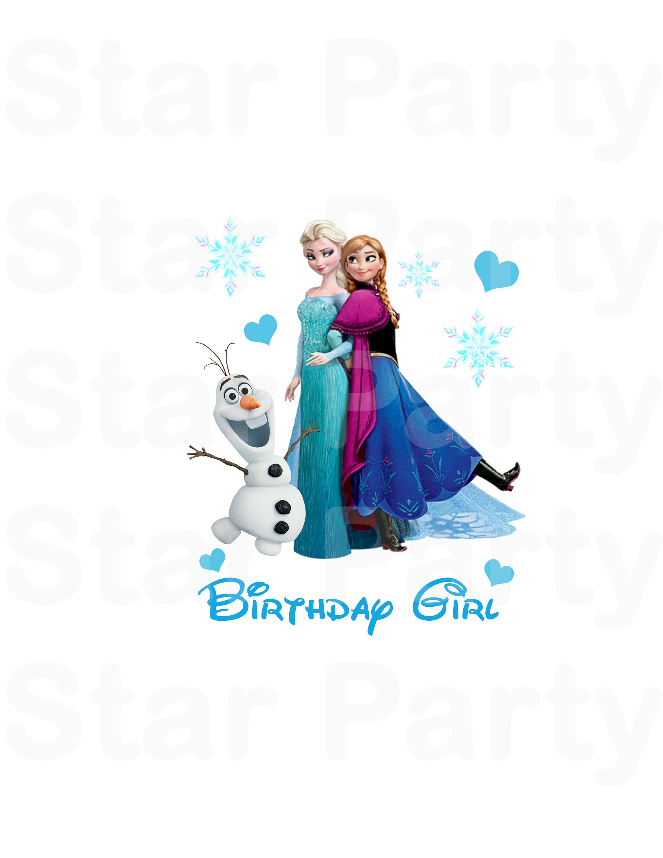 INSTANT DOWNLOAD Elsa Anna Birthday Girl Frozen Digital Etsy Canada