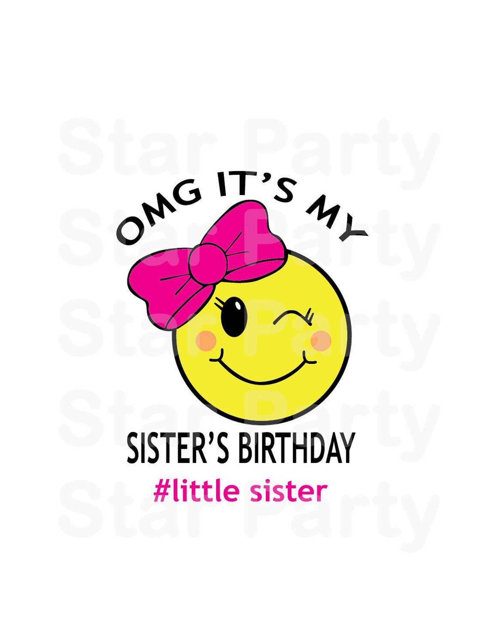 Instant Download Emoji Emoticon Sister Emoji Party Emoji Etsy
