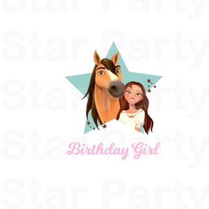 Birthday Girl PDF Digital Image, Printable for Iron On Transfer Sticker custom Birthday Shirt