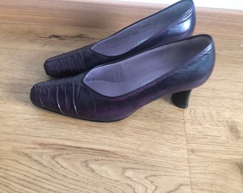 purple kitten heel shoes uk