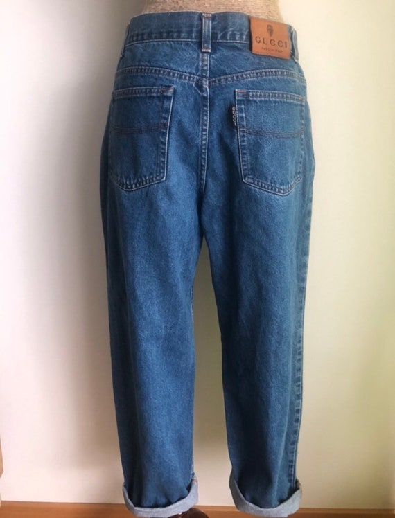 Vintage Gucci jeans oversized style 80s 90s Y2K j… - image 6