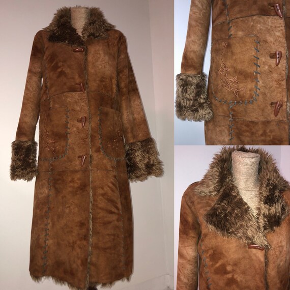 Vintage shaggy fur Afghan coat / Afghan coat / Pen