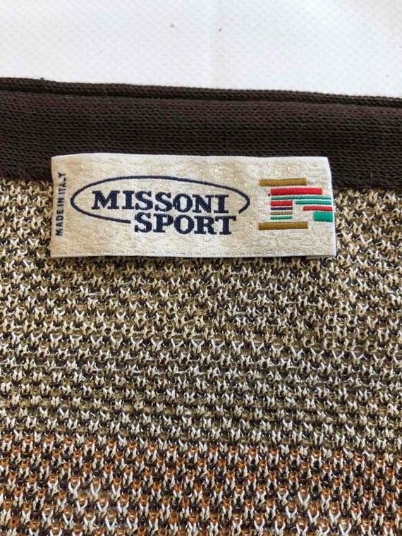 90s vintage Missoni sport cardigan top size S/M - image 7