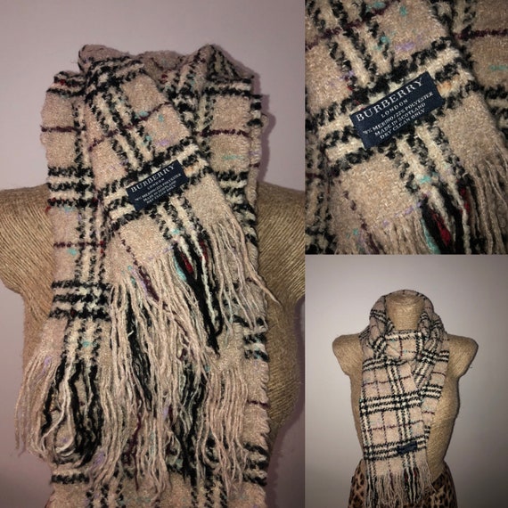 Burberry nova check boucle scarf