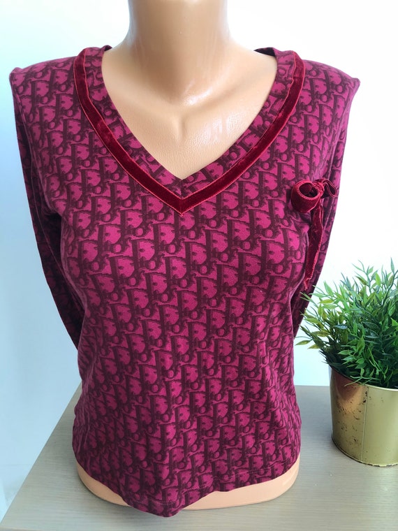 Sale! 90s vintage Christian Dior monogram top / or