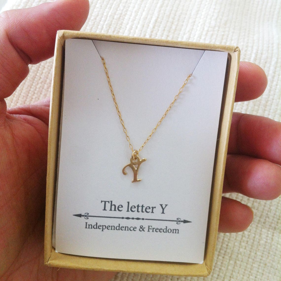 Letter Y Necklce Charm Necklace initial necklace Delicate Etsy
