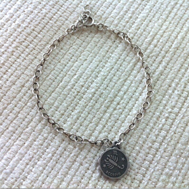 Scorpio Bracelet Zodiac Jewelry Horoscope Astrology Gift Etsy