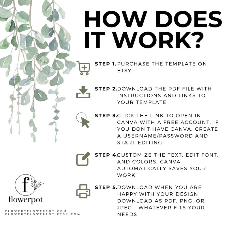 This is a DIGITAL ITEM, INSTANTLY CUSTOMIZABLE VIA CANVA (FREE). NO PHYSICAL ITEM WILL BE SHIPPED IN THIS PURCHASING