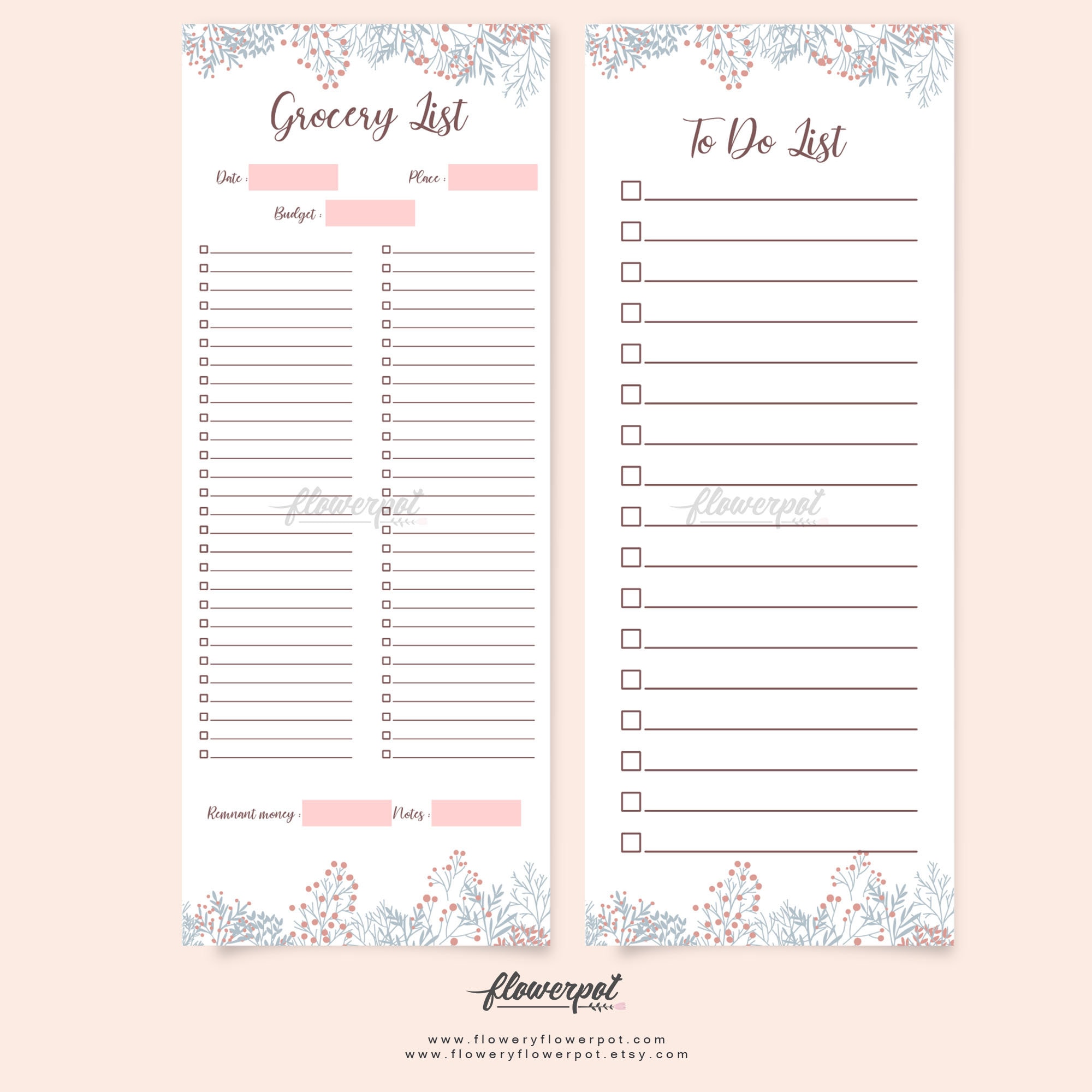 grocery list template to do list template printable etsy