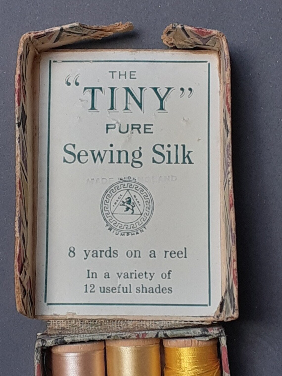 Vintage 'The TINY' Pure Sewing Silk Threads Box Etsy