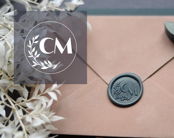 Wedding Seal / Monogram / classic initial wax stamp / Customizable initials / Wedding Stamp / Personalized monogram wax seal stamp