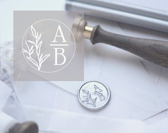 Romantic Wax Seal with customized Initials/ Personalized Stamp with Monogram/ Personalized Emblem