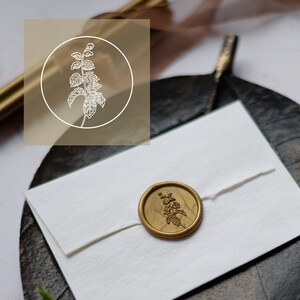 Peppermint wax stickers / handmade wax seal stickers / Wedding self adhesive wax seal stickers / Wax Seal Stamp