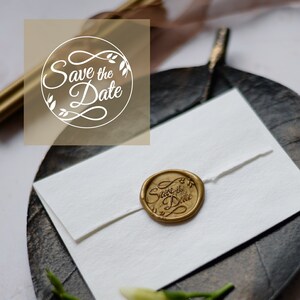 Save the date wax stickers  / handmade wax seal stickers / Wedding self adhesive wax seal stickers /Wax Seal Stamp