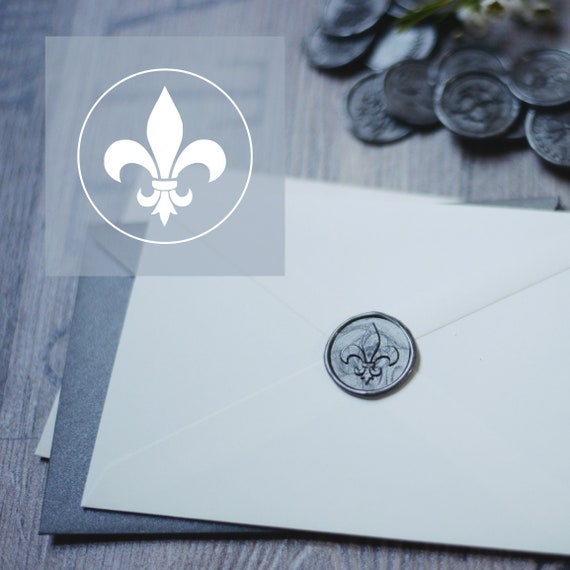 Fleur wedding envelope stickers