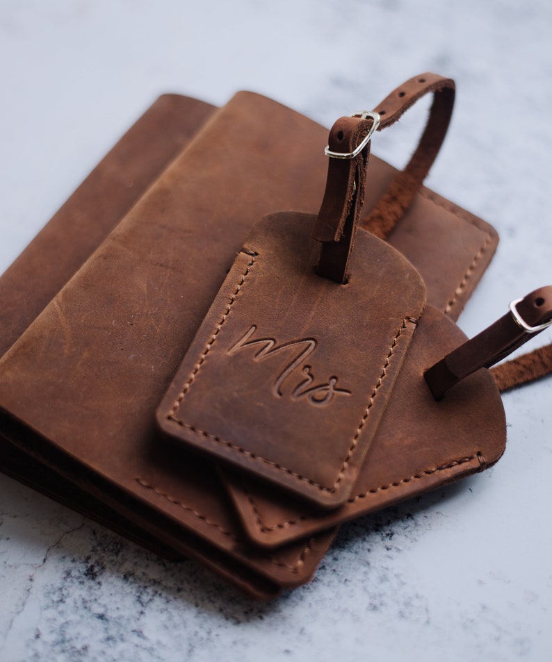 Personalized Passport Cover and Luggage Tag / Set for 2/ Etsy