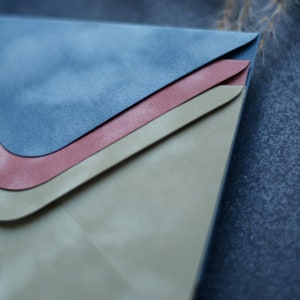 Vintage Velvet envelope: Sample Pack of 3 / C6 / wedding envelope / C6 size/ 114x162mm / 4.5 x 6.4in/ elegant envelope