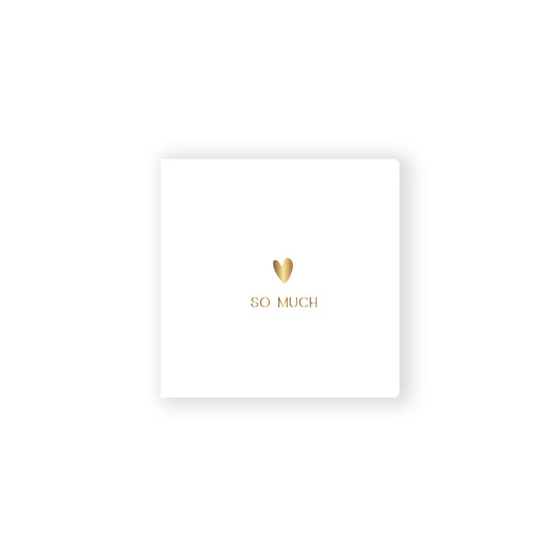 Cartão de amor romântico/folha prensada/relevo dourado/cartão de papel/cartão de amor/te amo imagem 3