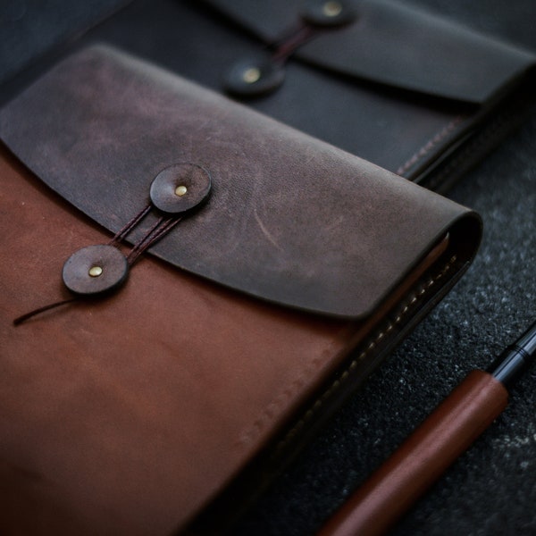 Rustic leather handmade covers with sketchbook/ personalised sketchbook / Travel sketchbook