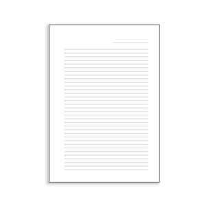 Recarga de papel para caderno de couro recarregável / Papel em branco com grade pontilhada forrada /