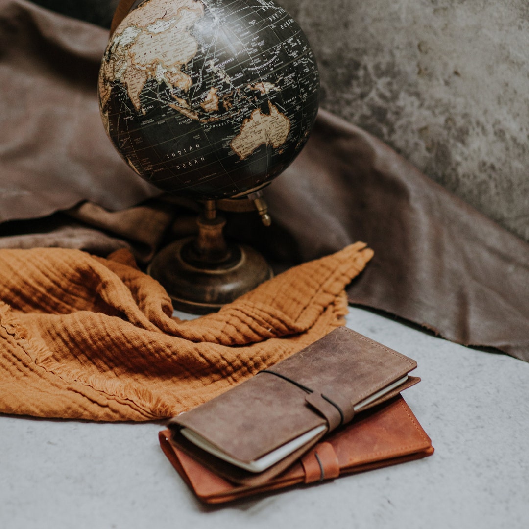 Refillable Travel Journal in Leather Covers // Travel Journal ...