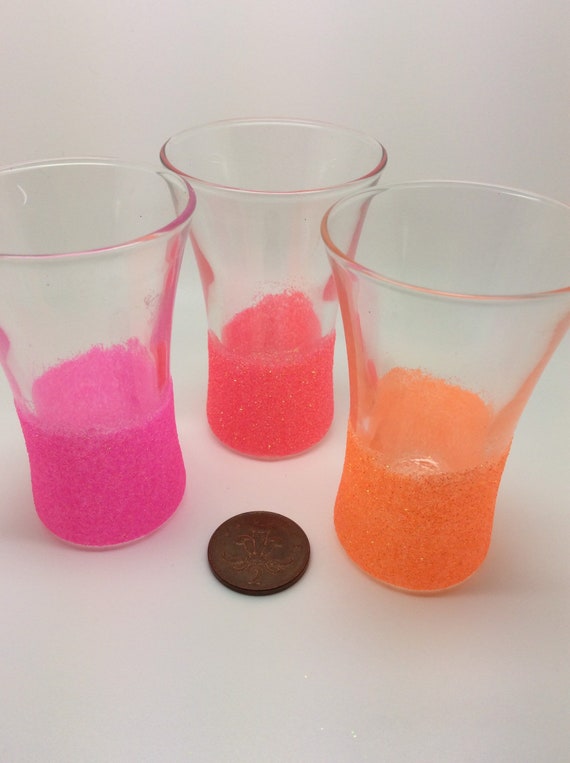 funky glitter glasses