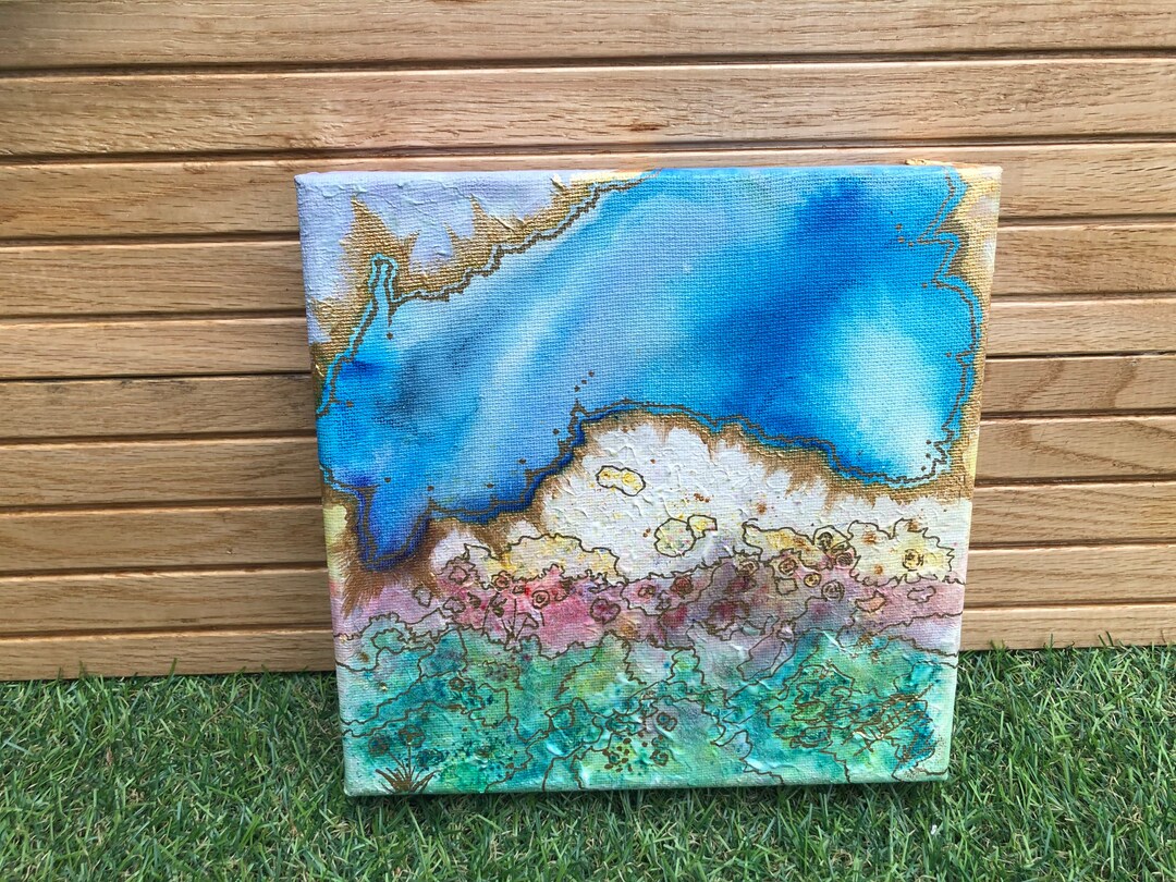 Original Art Created at My Studio on Box Canvas Etsy UK