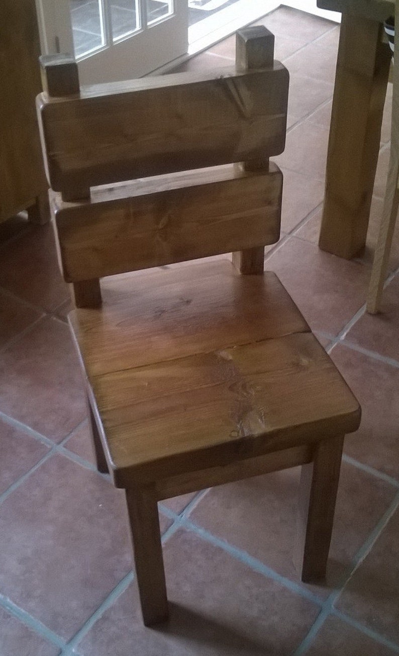 New Handmade Rustic Kitchen Chairs 013 Etsy