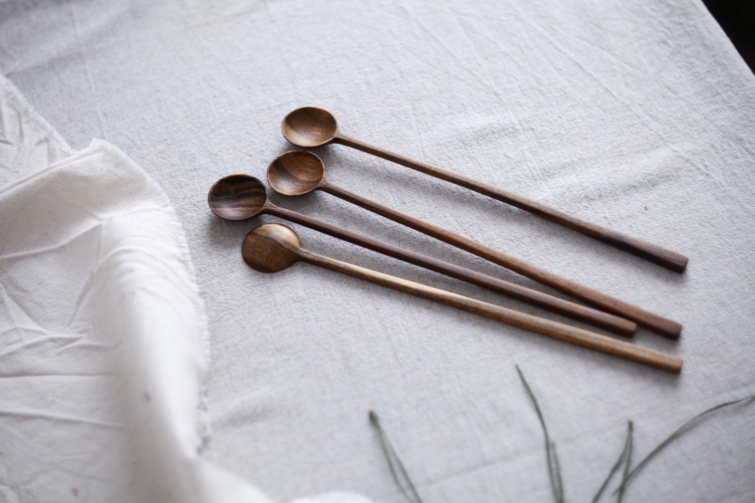 Long wooden coffee spoon Long handle spoon Measuring spoon Etsy