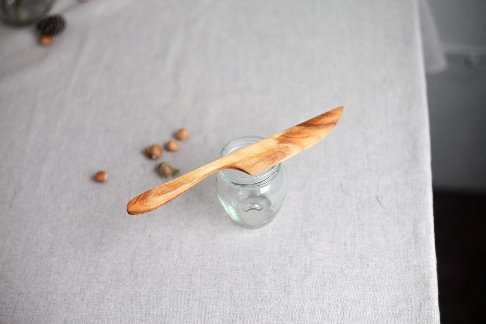 Wooden apricot knife Hand carved knife Wood rustic knife Etsy