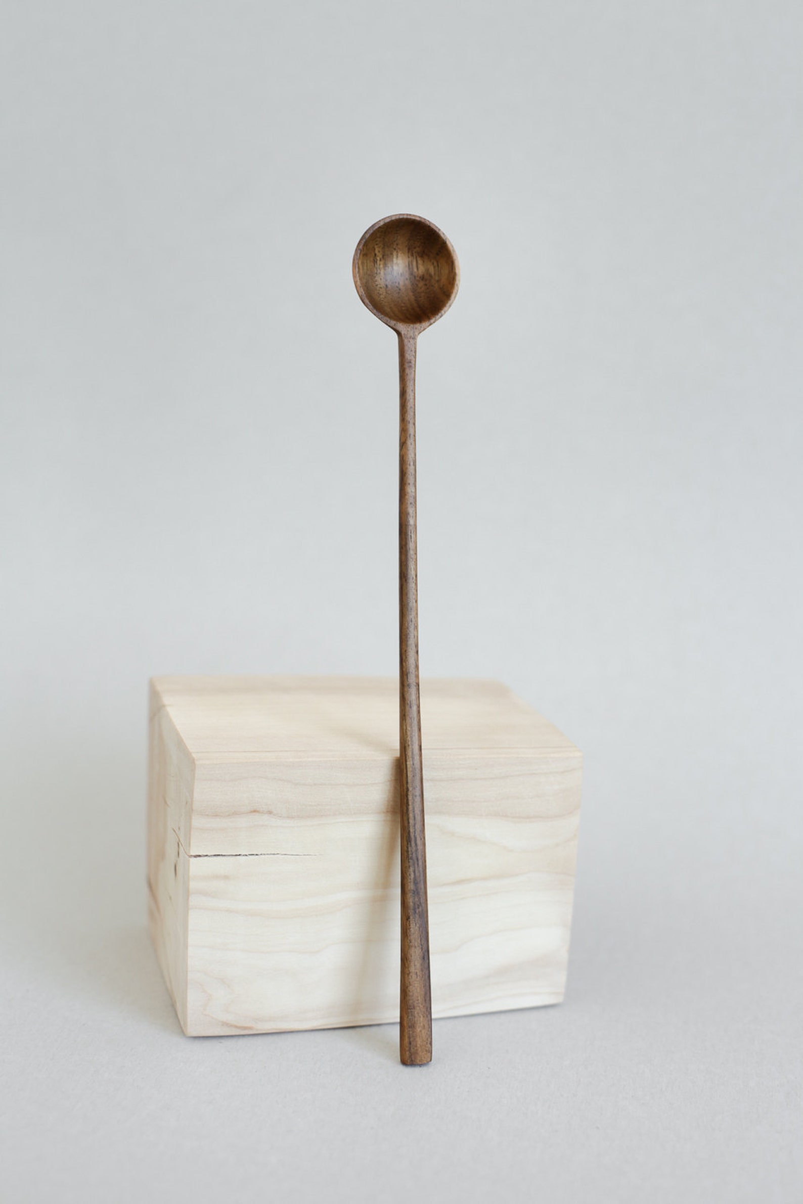 Wooden Coffee Spoon Long Handle Spoon Spice Spoon Hand Etsy Canada