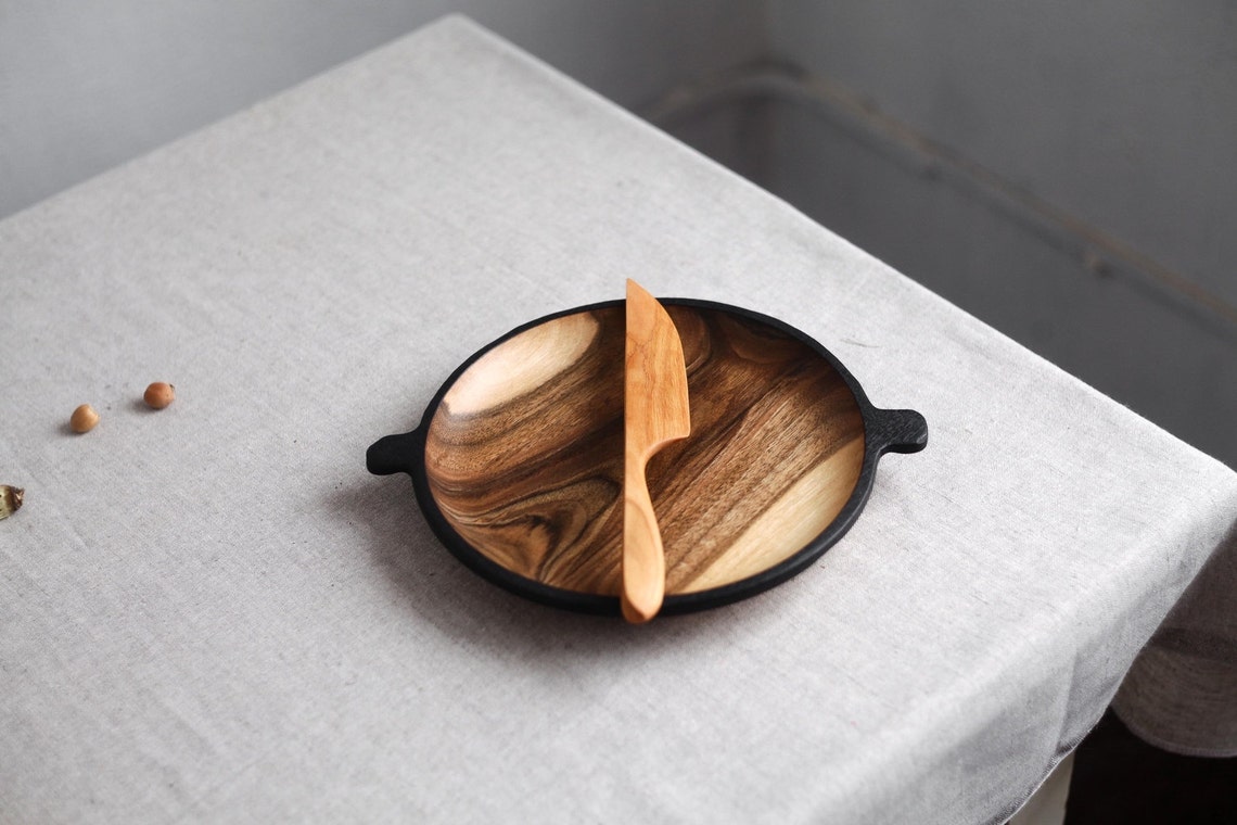 Wooden apricot knife Hand carved knife Wood rustic knife Etsy