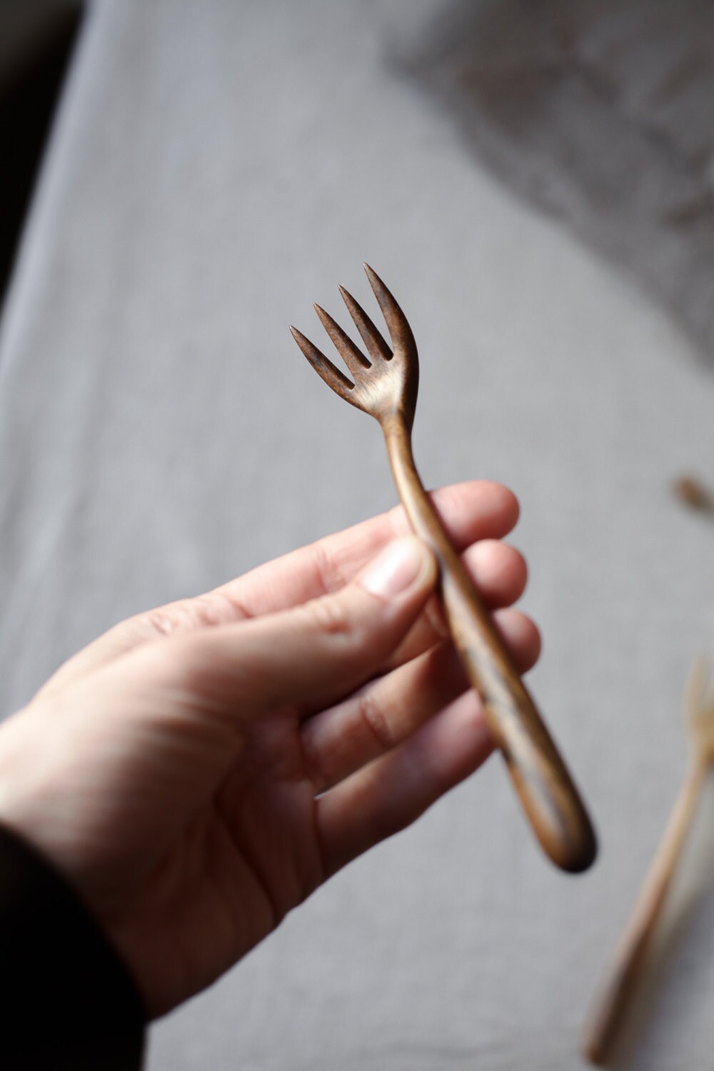 Walnut Fork Wooden Fork Hand Made Fork Charcuterie Board Etsy UK
